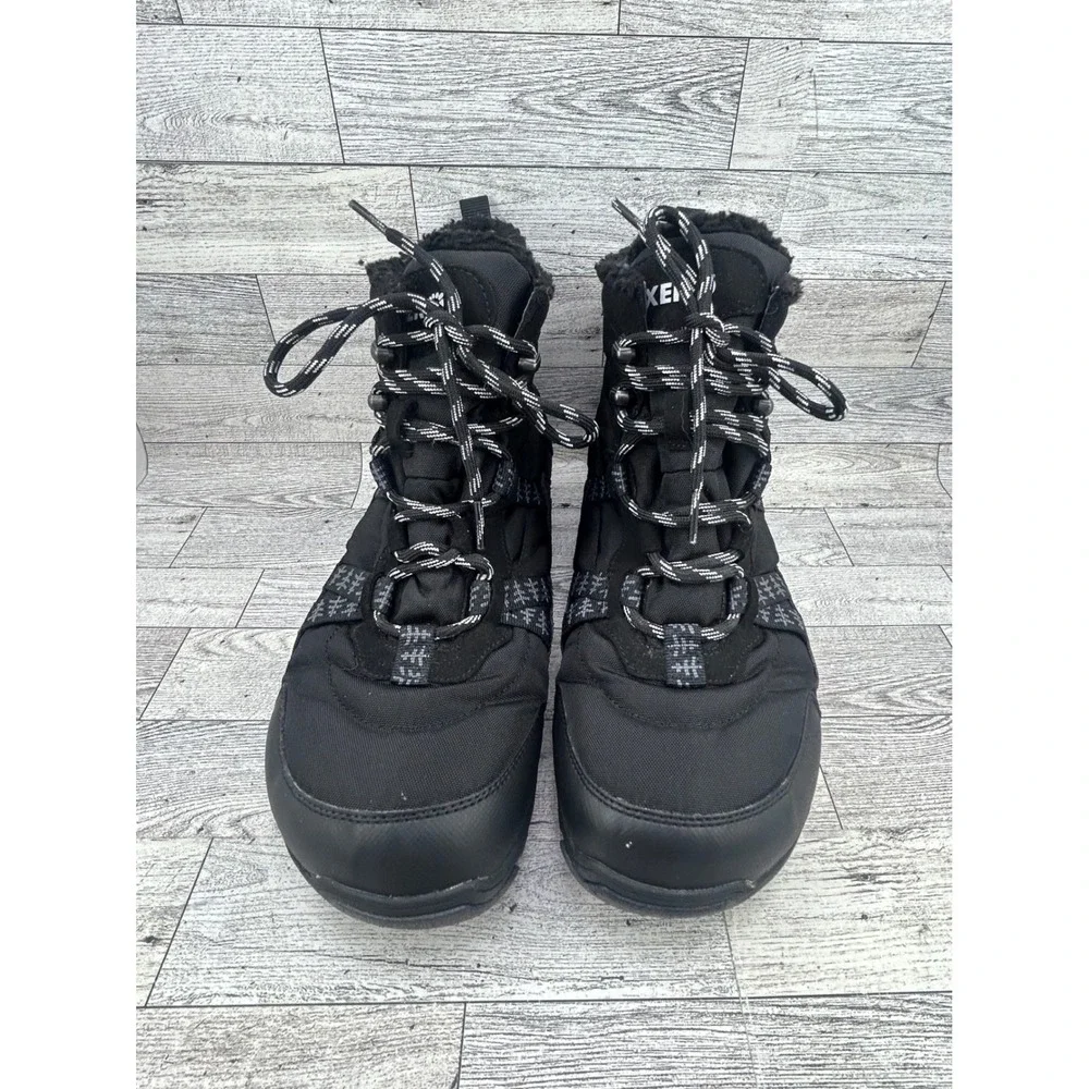 Xero Shoes Alpine Men Snow Boots Black Waterproof Minimalist Zero Drop Size 10